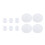 6pcs Duckbill Valves and 4pcs Membrane Prevents 2