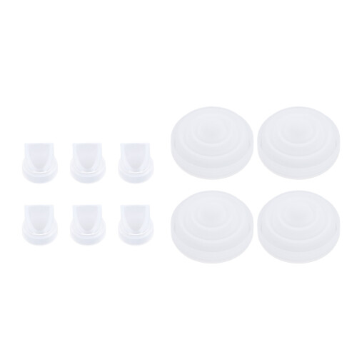 6pcs Duckbill Valves and 4pcs Membrane Prevents 1