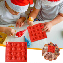 Christmas Candy Cake Silicone DIY Christmas Chocolate Christmas Gypsum Decoration Grinding Tool