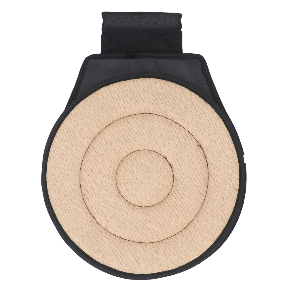 Beige 360 Degree Rotating Car Cushion Portable Rotating