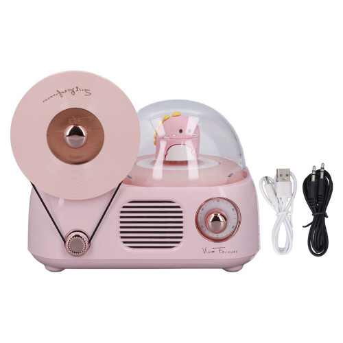 Retro Bluetooth Speaker with Light Stereo Hi Fi