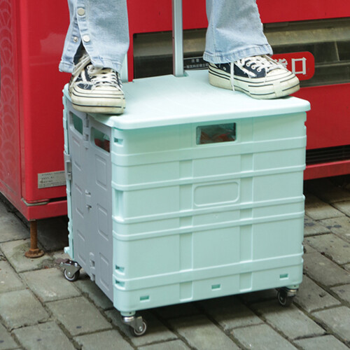 Foldable Utility Cart 4 Silent Brake Universal 1