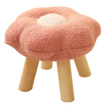Small Foot Stool Cute Sunflower Soft Teddy Velvet