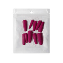 Wearing Nail Patch 10PCS Gloss Full Long Nail Patch Trapezoidal Matte Frosted