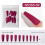 Wearing Nail Patch 10PCS Gloss Full Long Nail Patch Trapezoidal Matte Frosted 5