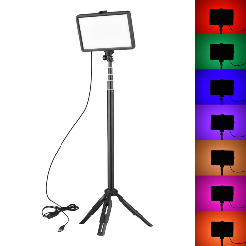 RGB Video Light Kit 10 Levels Brightness Dimmable 2