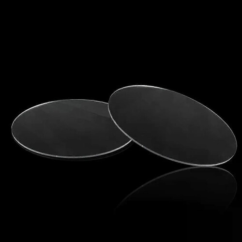 Transparent 3mm thick Mirror Acrylic round Disc Diameter:70mm 2