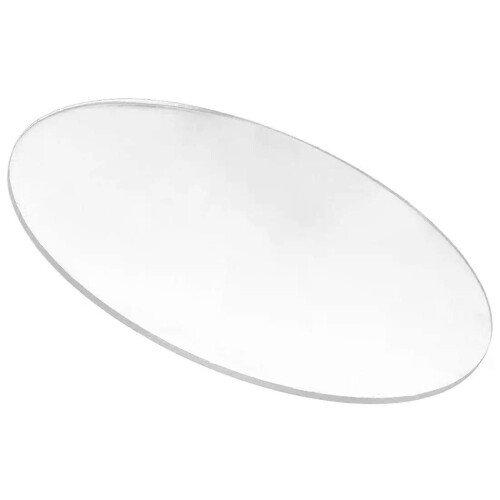 Transparent 3mm thick Mirror Acrylic round Disc Diameter:70mm 1