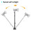 Wall Mounting Triangle Boom Arm Light Stand for 3