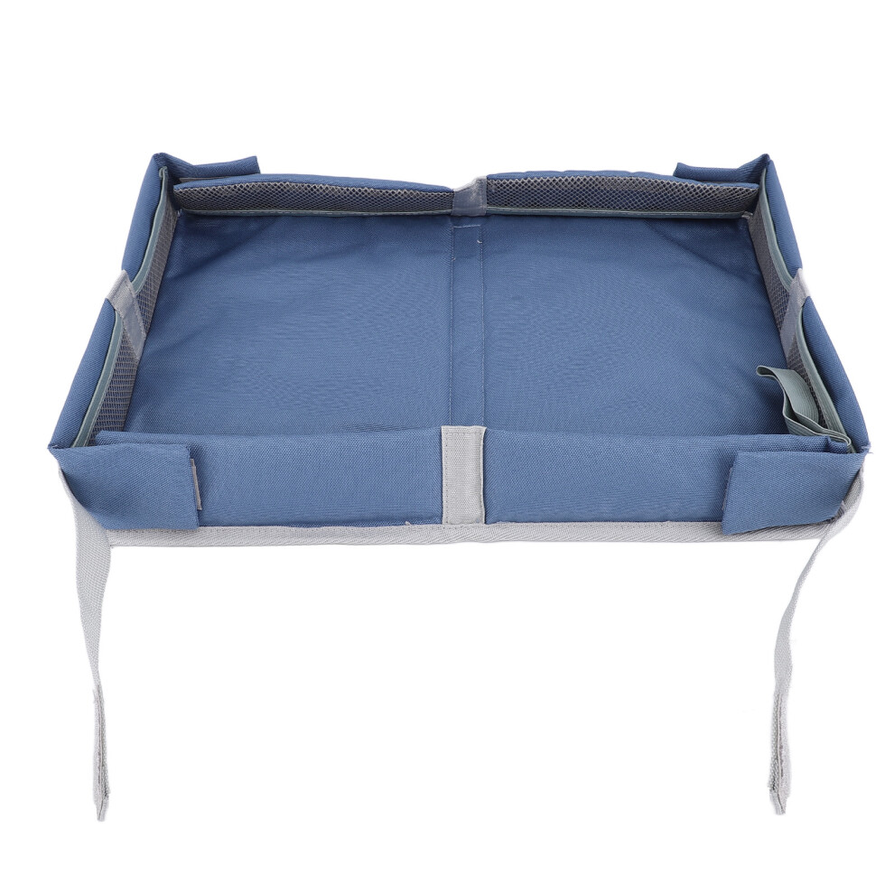 Foldable Travel Tray Cover Airplane Tray Table Blue