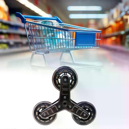 Rueda de carrito de compras con marco triangular para escalada, rueda para carrito plegable 2