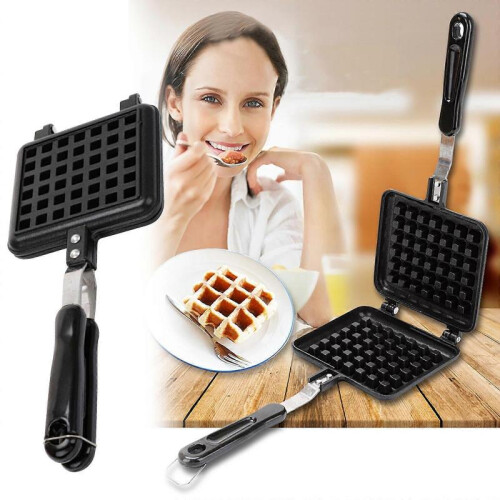 Stove Maker Iron Dual Slice Non Stick Bakeware Pan for Family Breakfast Baking