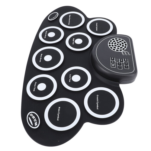 Electronic Roll Up Drum Pad Set Rechargeable Built 2