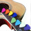 Médiators en feutre pour ukulélé et guitare, 8 médiators multicolores 5