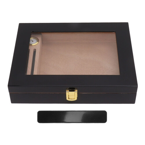 Cigar Humidors Box Transparent Window Cigar