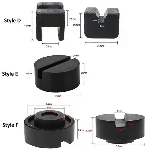 Universal Auto Lift Jack Stand Gummi Pads Boden Schlitz Auto Jack Gummi Pad Rahmen Protector Adapter 2