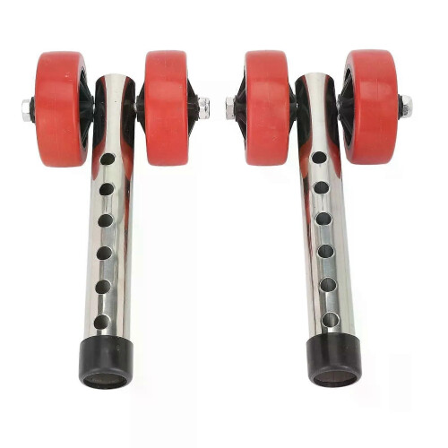 Walker Wheel Leg 6 Gear Height Adjustment Stainless Steel Plastic Rollator Replacement Wheels Walker 1