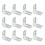 Wall Bracket Right Angle Code Exhibition Stand Garden Iron Bookshelf Corner Drawer L-shaped Shelf 12PCS 2