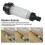 Water Filter Garden Hose 3/4 Inch Water Pre-Filter Water Filter Set with 5 Filter Inserts + 2 Quick 4