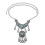 Collane vintage etniche multistrato con nappe e gocce d'acqua per donna, stile boho, con perline blu 5