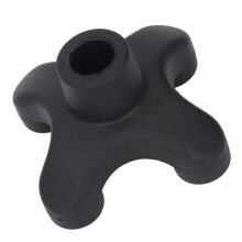 Rutschfeste 4-Zinken-Gehhilfe-Spitze Ersatz ABS-Gummi Schwerlast für 19mm Gehstockstange