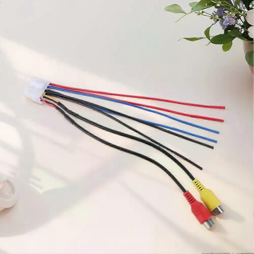 Wire Harness 10 Pin Plug RCA Car Amplifier Speaker Power Input Wire Harness Compatible with Dual TBX10A 2