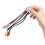 Wire Harness 10 Pin Plug RCA Car Amplifier Speaker Power Input Wire Harness Compatible with Dual TBX10A 2