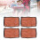 4pcs Stroller Handle Cover PU Leather Washable 12