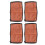 4pcs Stroller Handle Cover PU Leather Washable 2