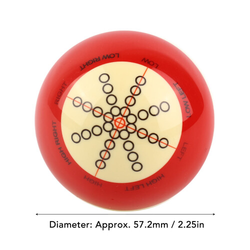 Resin-Trainings-Billard-Kugel 57,2 mm für US-Pool-Training 1
