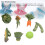 7pcs Simulated Vegetable Set Miniature Vegetable 15