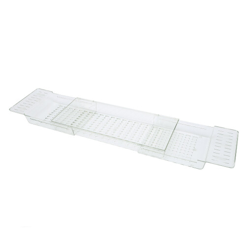 Clear Expandable Bathtub Tray PET Adjustable Water 2