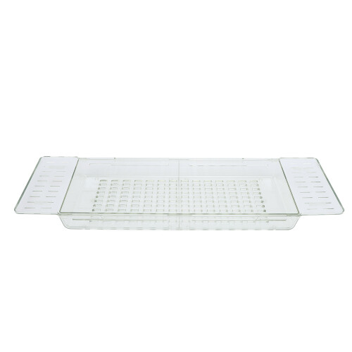Clear Expandable Bathtub Tray PET Adjustable Water