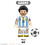 8er-Pack Fußballmannschaft Messi Neymar Bausteinfigur 2