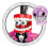 Lot de 8 mini-jouets d'action numériques de cirque, figurines d'action, blocs de construction, cadeaux 3