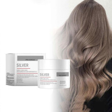 Neutralizing Gray Hair Enhances Hair Color Brightness with A Hair Mask That Quickly Penetrates Hair In 60 Seconds Providing Gentle Nourishment 100g Fl