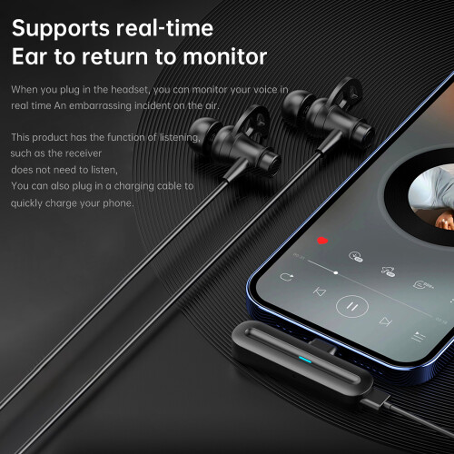 2.4GHz Wireless Lavalier Microphone System Clip-on 2