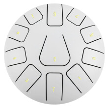 8 Steel Tongue Drums 11-Tone Tambourine with Drumsticks and Finger Picks for Meditation, Music Therapy, and Relaxation