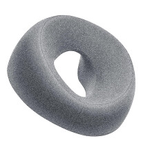 Contoured Massage Bed Heads with Cooling Fabric, Ergonomic Face Hole, Professional Salon Accessories, Gray