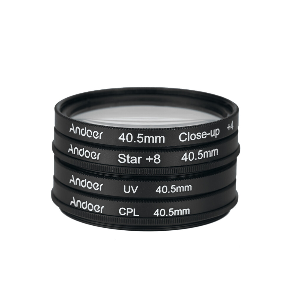 Andoer 40.5Mm Uv+Cpl+Close-Up+4 +Star 8-Point 8320539550732