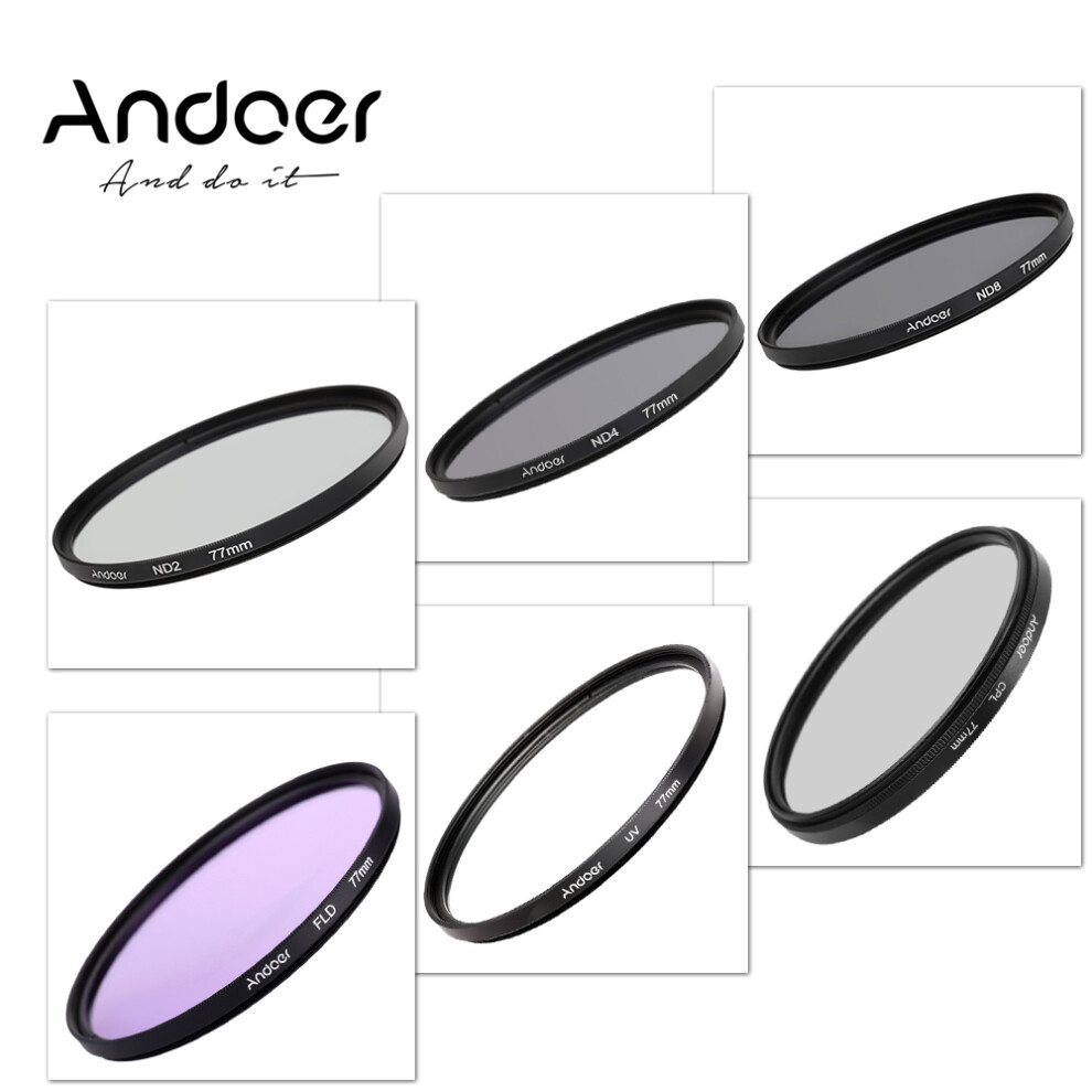 Andoer 77Mm Uv+Cpl+Fld+Nd(Nd2 Nd4 Nd8) Photography 8320539551012