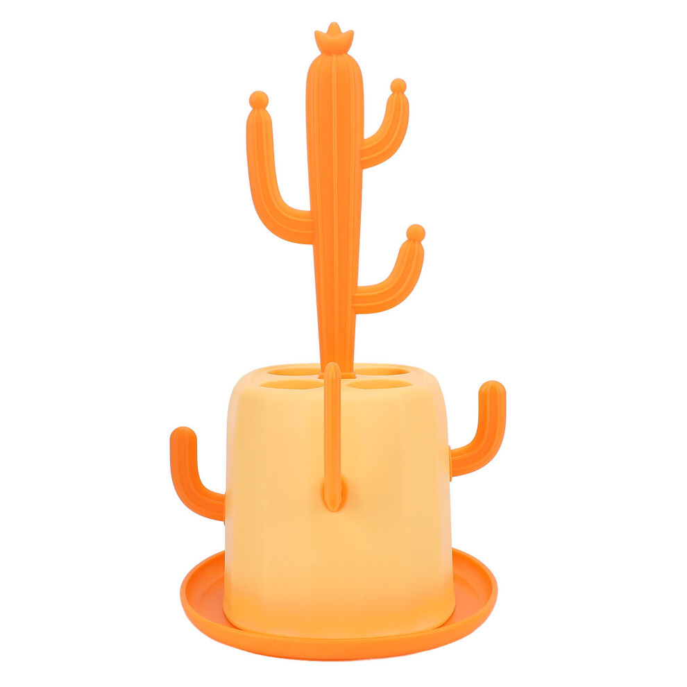 Baby Bottle Drain Rack Pp Non Slip Modern Orange