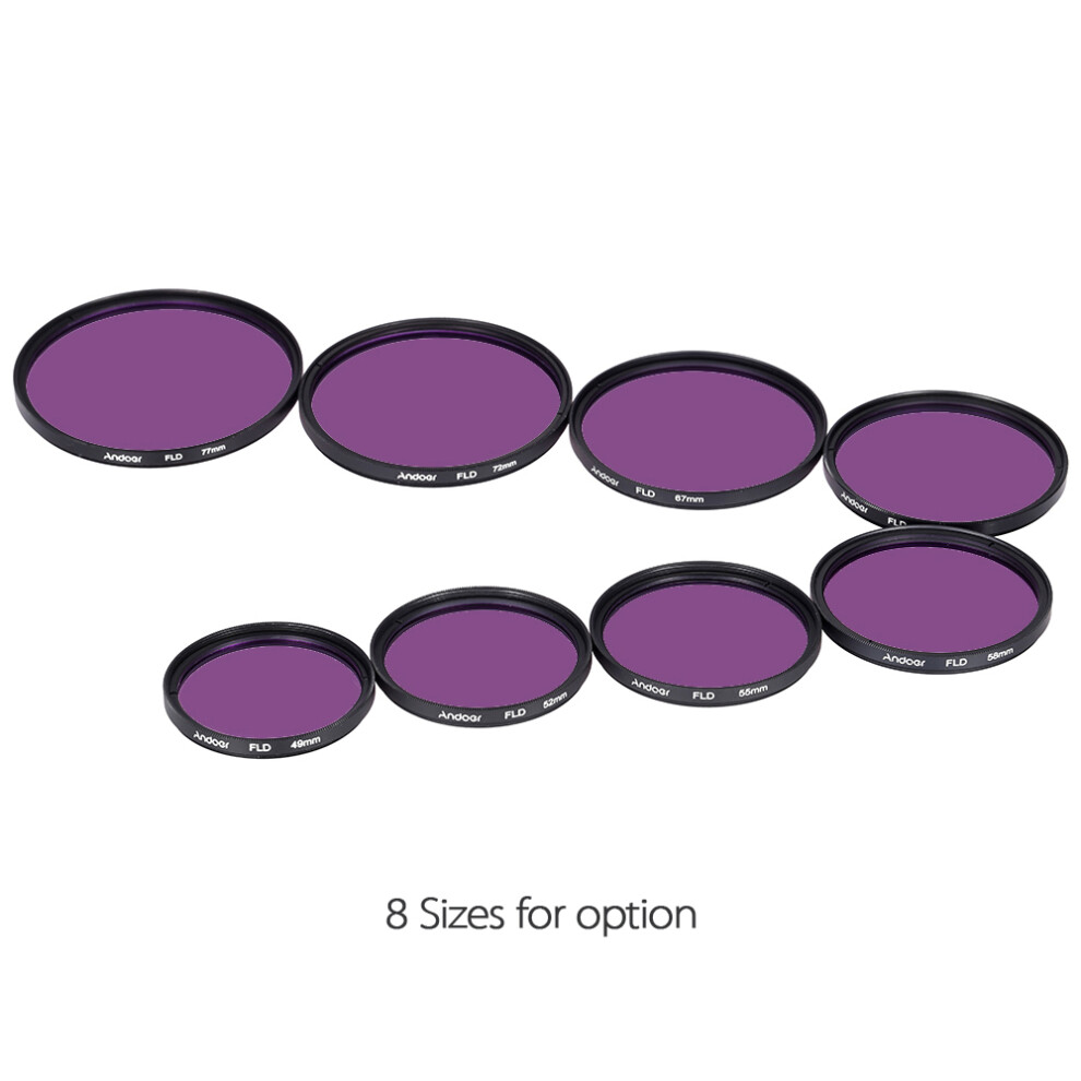 Andoer 49Mm Lens Filter Kit Uv+Cpl+Fld+Nd(Nd2 Nd4 8320539551784