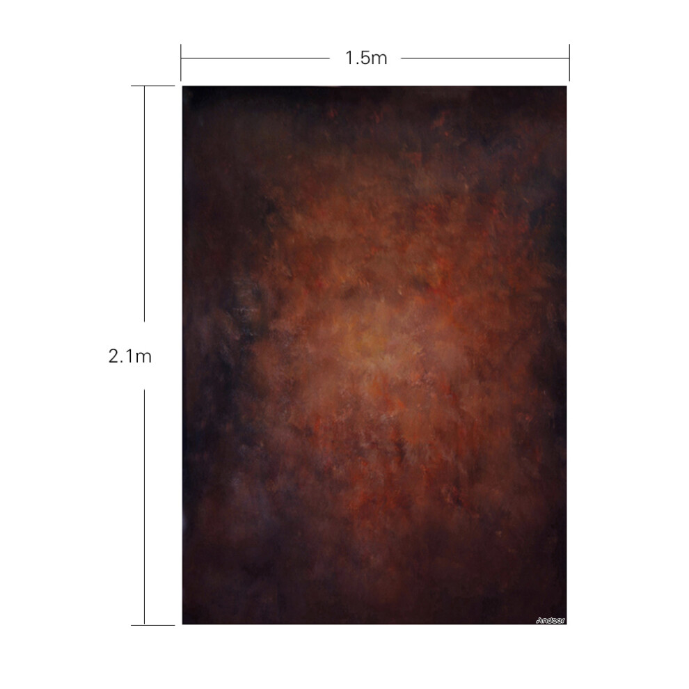 Andoer 1.5 * 2.1M/5 * 7Ft Photography Background Brown 8320539552507