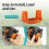 Worx Trimmer Replacement Spool Cap Covers (3 Pack) - Suitable For Worx Weed Eater xh 4