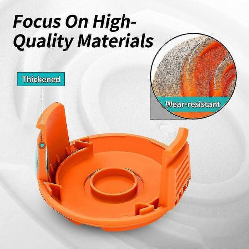 Worx Trimmer Replacement Spool Cap Covers (3 Pack) - Suitable For Worx Weed Eater xh 2