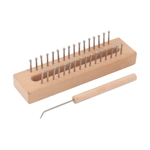 Knitting Loom Wooden Square Knitting Board DIY