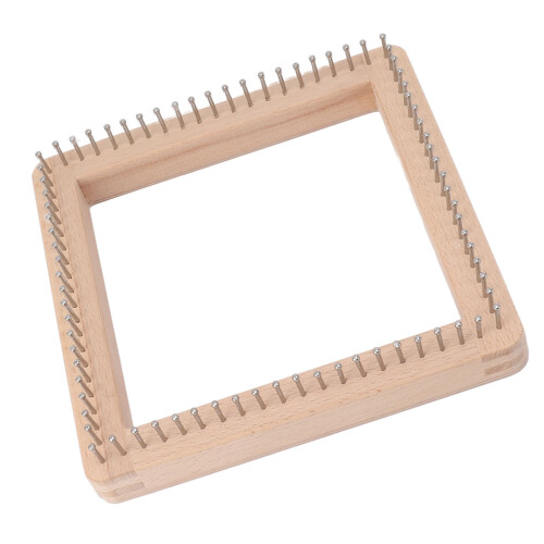 Mini Square Knitting Tool with Hooks Wooden 2