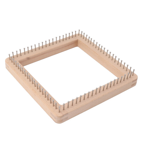 Mini Square Knitting Tool with Hooks Wooden 1