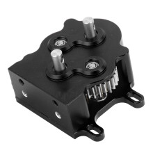 RC-Auto-Getriebe-Set mit Dual-Außenläufer-Motor & Schutzplatte für 1/10 Scale Crawler - Schwarz